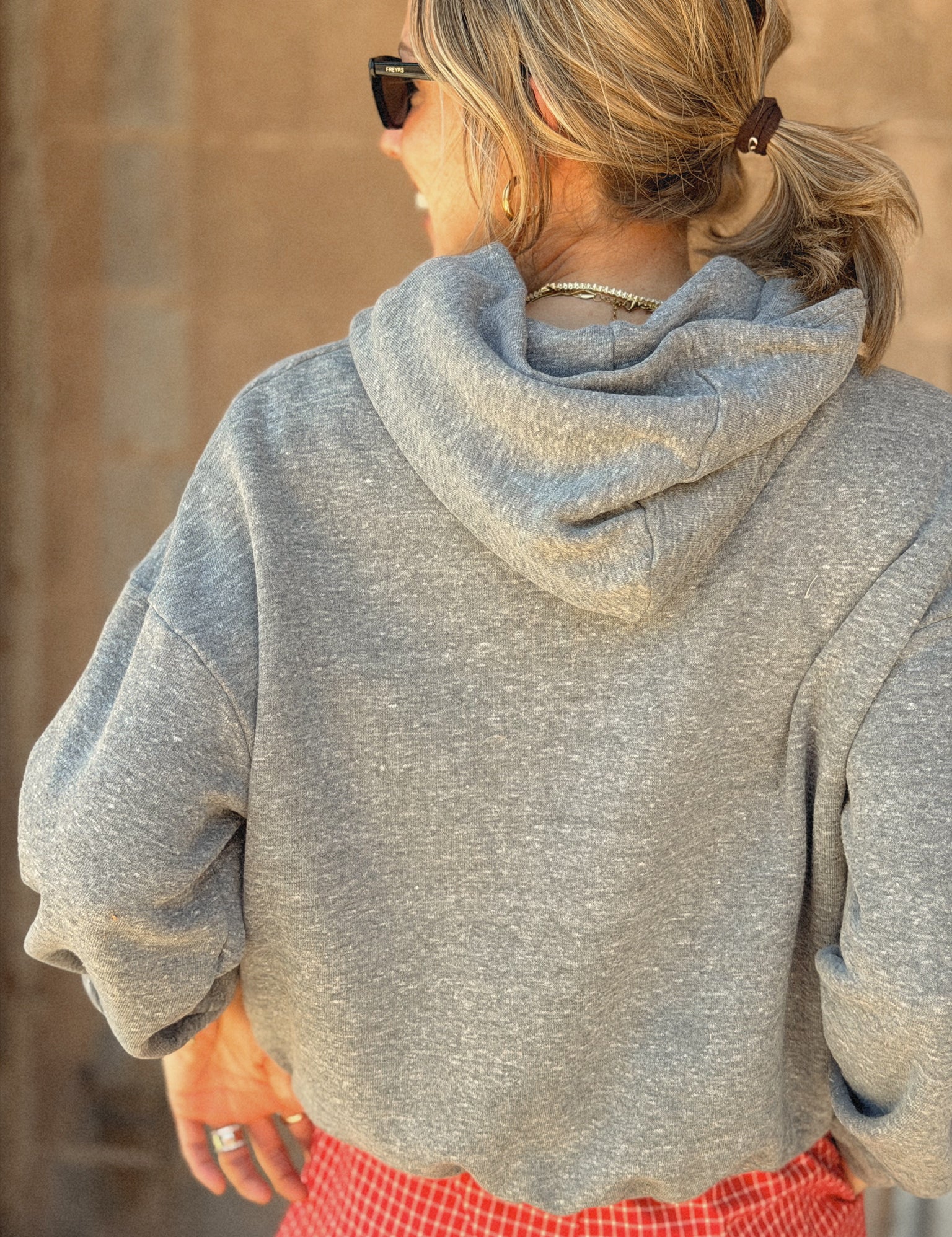 Sunny Somewhere Grey Hot Dog Graphic Sweatshirt from Shop Estilo.