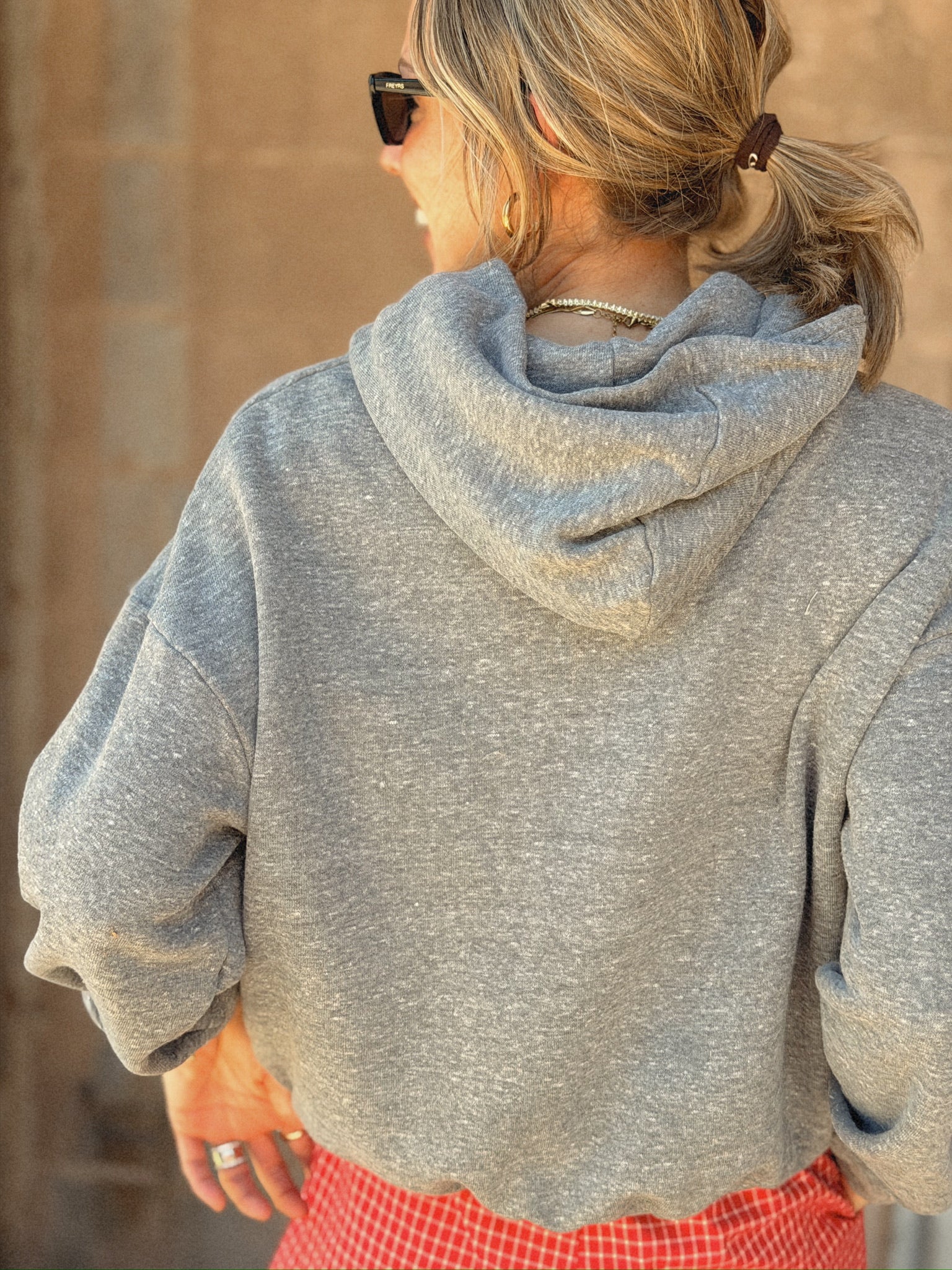 Sunny Somewhere Grey Hot Dog Graphic Sweatshirt from Shop Estilo.