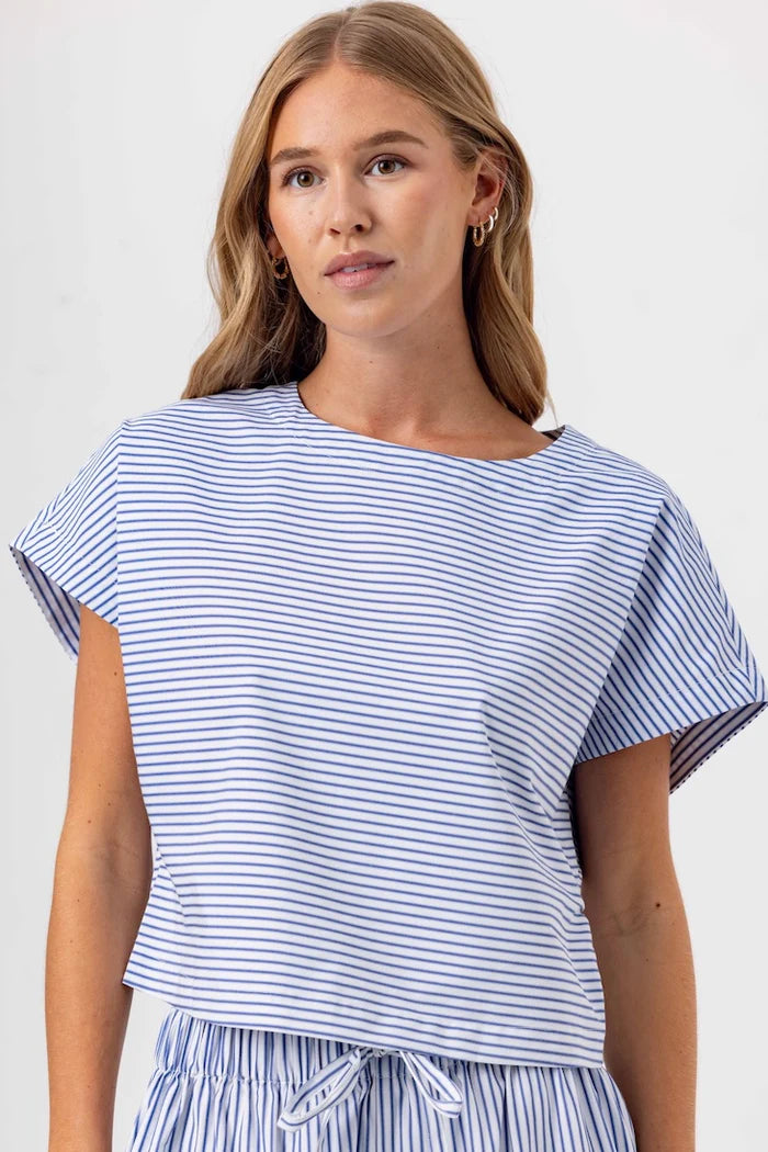 We Are Sundays | Stripe Esme Top - Navy Stripe