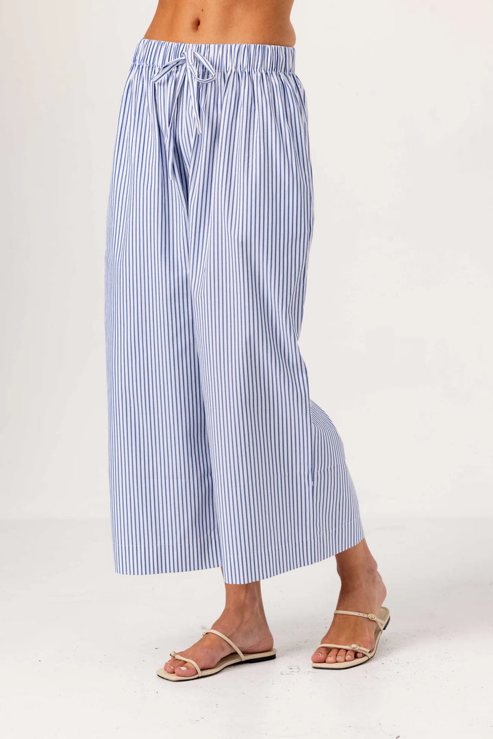 We Are Sundays | Stripe Maya Pants  - Navy Stripe