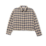 Perfect White Tee | Tate Plaid Long Sleeve Button Up- Sugar Plaid