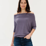 Six Fifty | Short Sleeve Anywhere Top - Dark Lavender