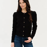 Six Fifty | Fia- Puff Shoulder Cardigan - Black