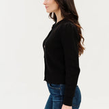Six Fifty | Fia- Puff Shoulder Cardigan - Black