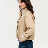 Six Fifty | Arden - Cropped Trench - Pebble
