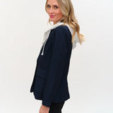 SixFifty | Drew Blazer with Sweatshirt Insert - Navy & Heather Grey