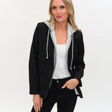 Six Fifty | Drew Blazer with Sweatshirt Insert - Black