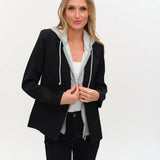 Six Fifty | Drew Blazer with Sweatshirt Insert - Black