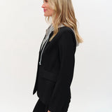 Six Fifty | Drew Blazer with Sweatshirt Insert - Black