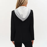 Six Fifty | Drew Blazer with Sweatshirt Insert - Black