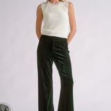 Elan | Sleeveless Raglan Sweater with Silver Trim