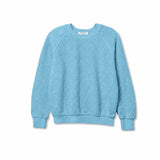 Perfect White Tee | Ziggy Reverse Crew Neck -  Milky Blue