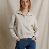 Perfect White Tee | Zia Waffle Placket Collar Pop Over - Oatmeal