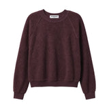 Perfect White Tee | Ziggy Reverse Crew Neck -  Cherry Lacquer